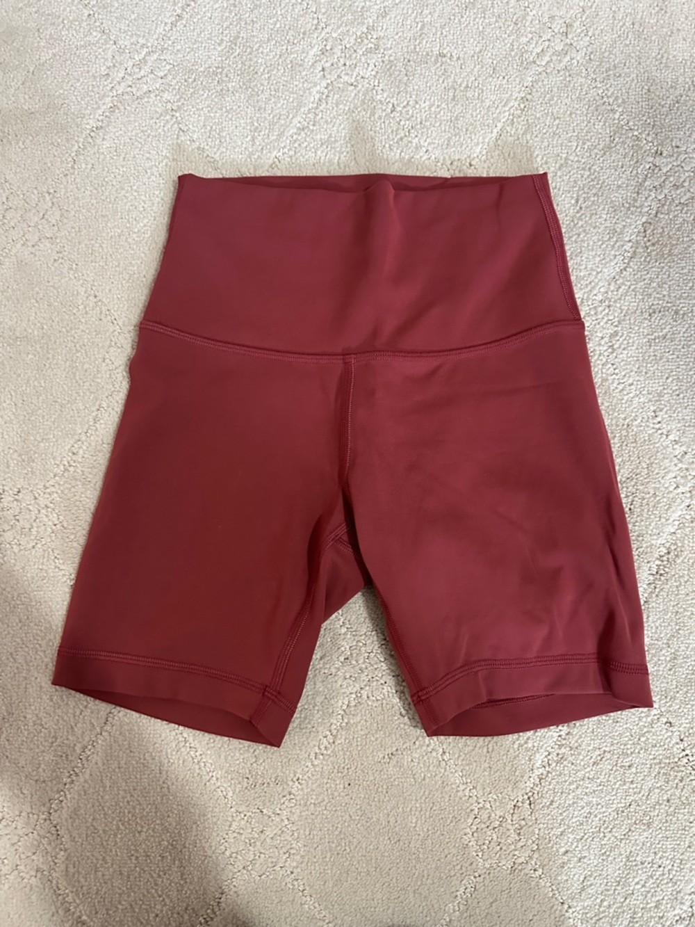 lululemon athletica High-Rise Burgundy Bike Shorts